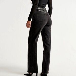 Abercrombie & Fitch Women's Black Straight Leg Jeans